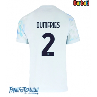 Inter Milan Denzel Dumfries #2 Tricou Fotbal Replică 2025-26 Barbati Deplasare